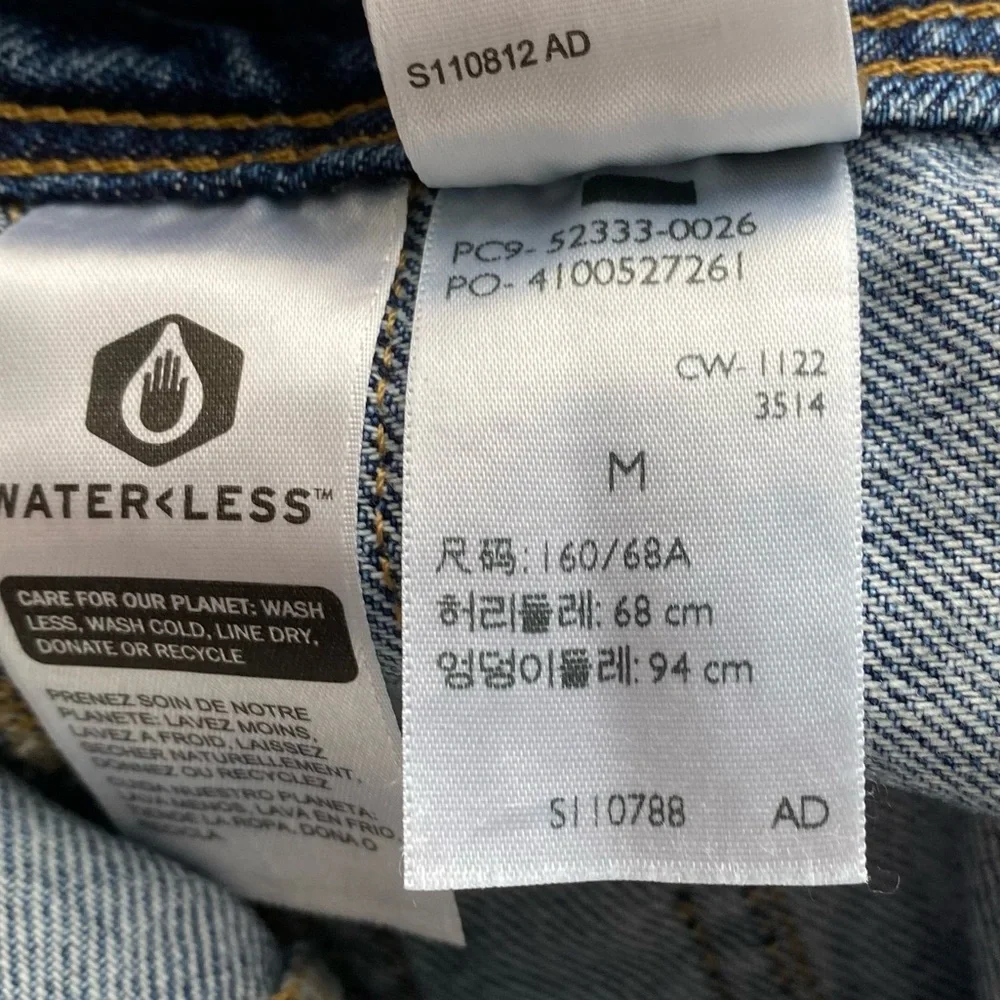 LEVI'S DENIM SHORTALL SHORT OVERALLS - MEDIUM - Picture 9 of 9